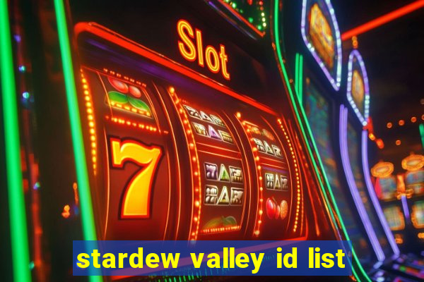 stardew valley id list